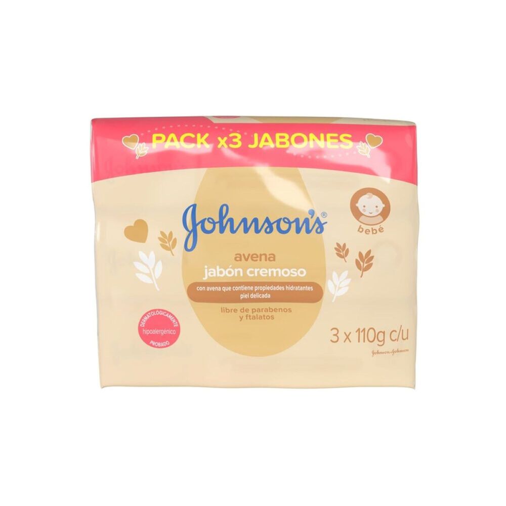 Jabon-Cremoso-Avena-Jhonsons-Bebe-Paquete-X-3Barras-X-110g--imagen-2