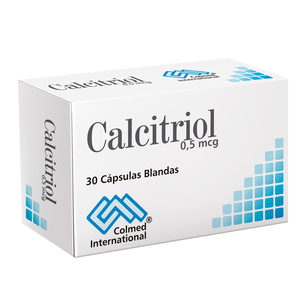 Calcitriol Cápsulas Blandas 0.5Mcg Caja X 30