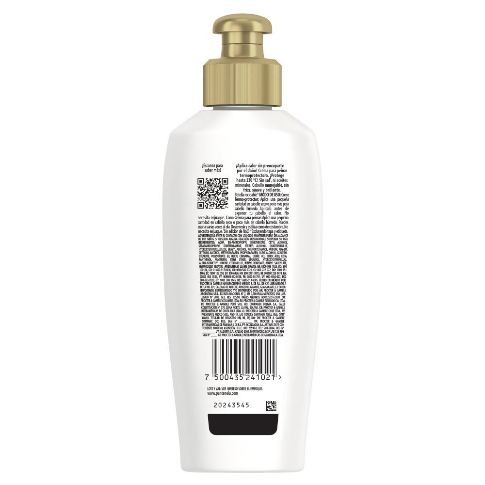 Crema-Para-Peinar-Pantene-Termoprotectora-Keratina-Frasco-X-160Ml-imagen-2