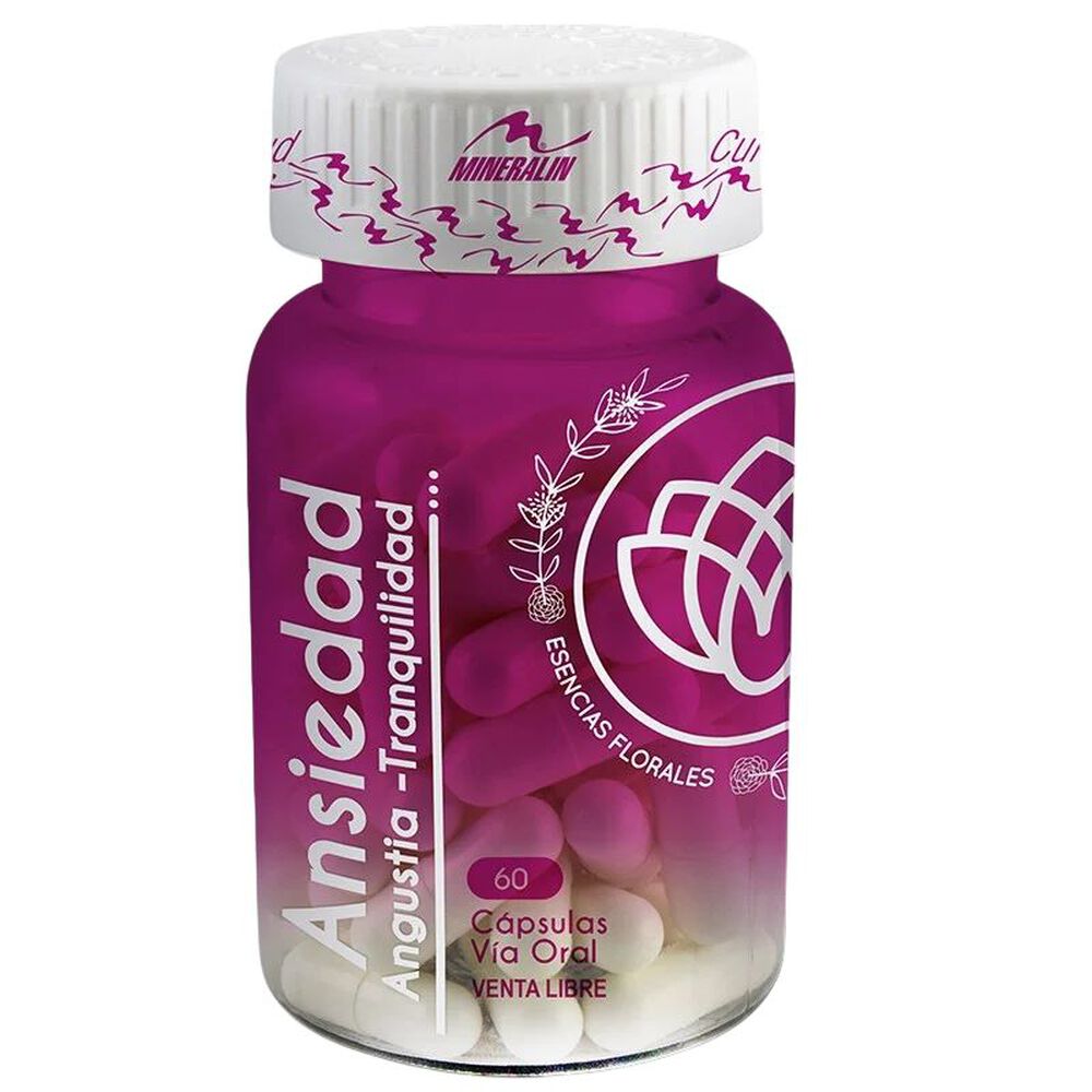 Ansiedad-Angustia-Tranquilidad-Esencia-Floral-Capsulas-Frasco-X-60-Mineralin-imagen