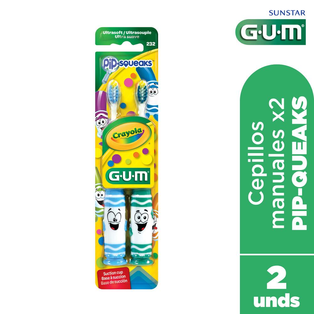 Cepillo Dental Crayola Pipsqueaks Ninos Sobre X 2 Gum