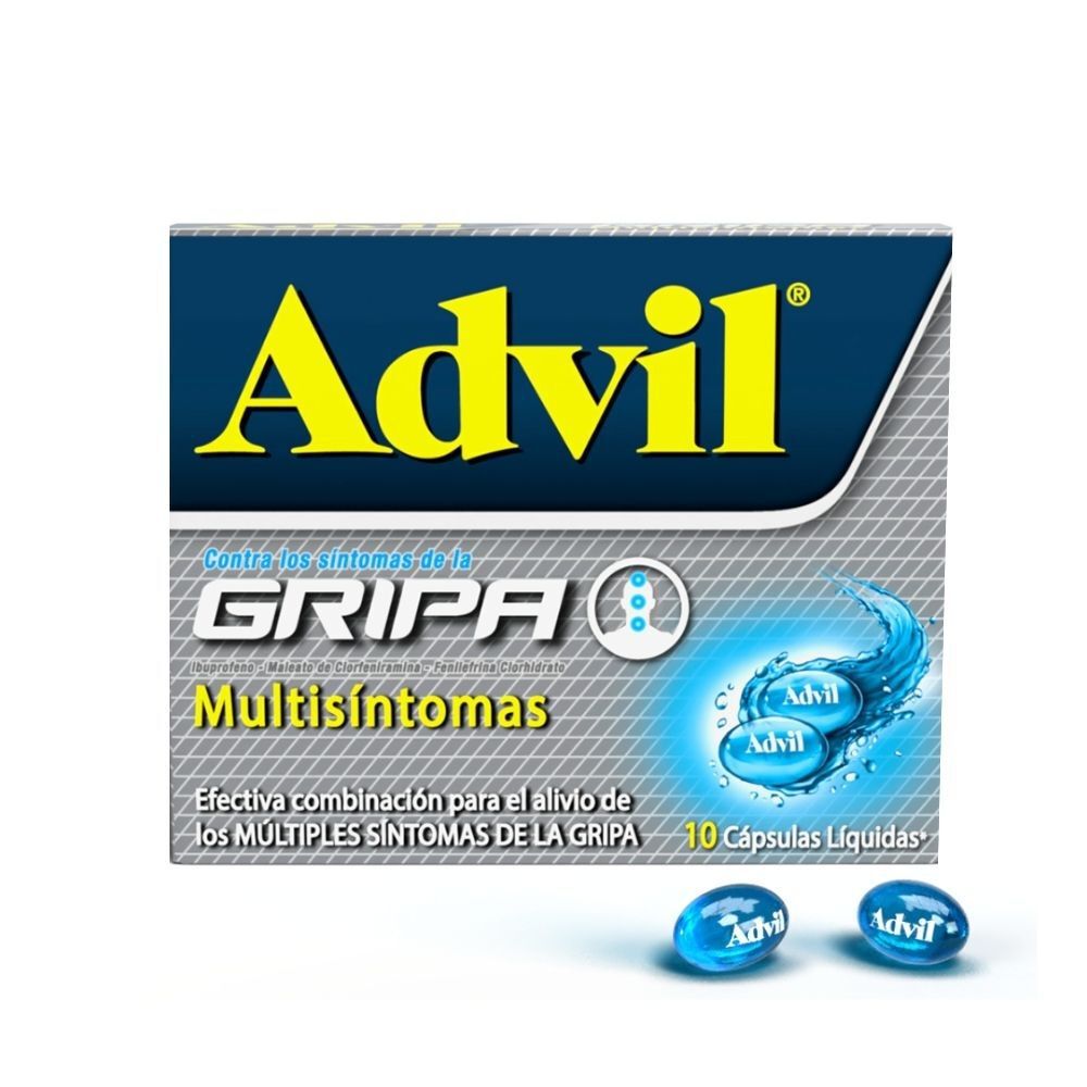 Advil Gripa Cápsulas Líquidas Caja X 10