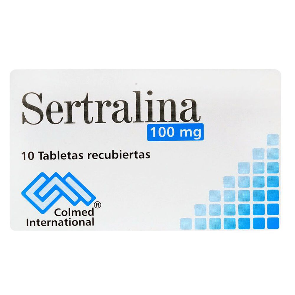 Sertralina 100Mg Tableta Recubiertas Caja X 10 Colmed