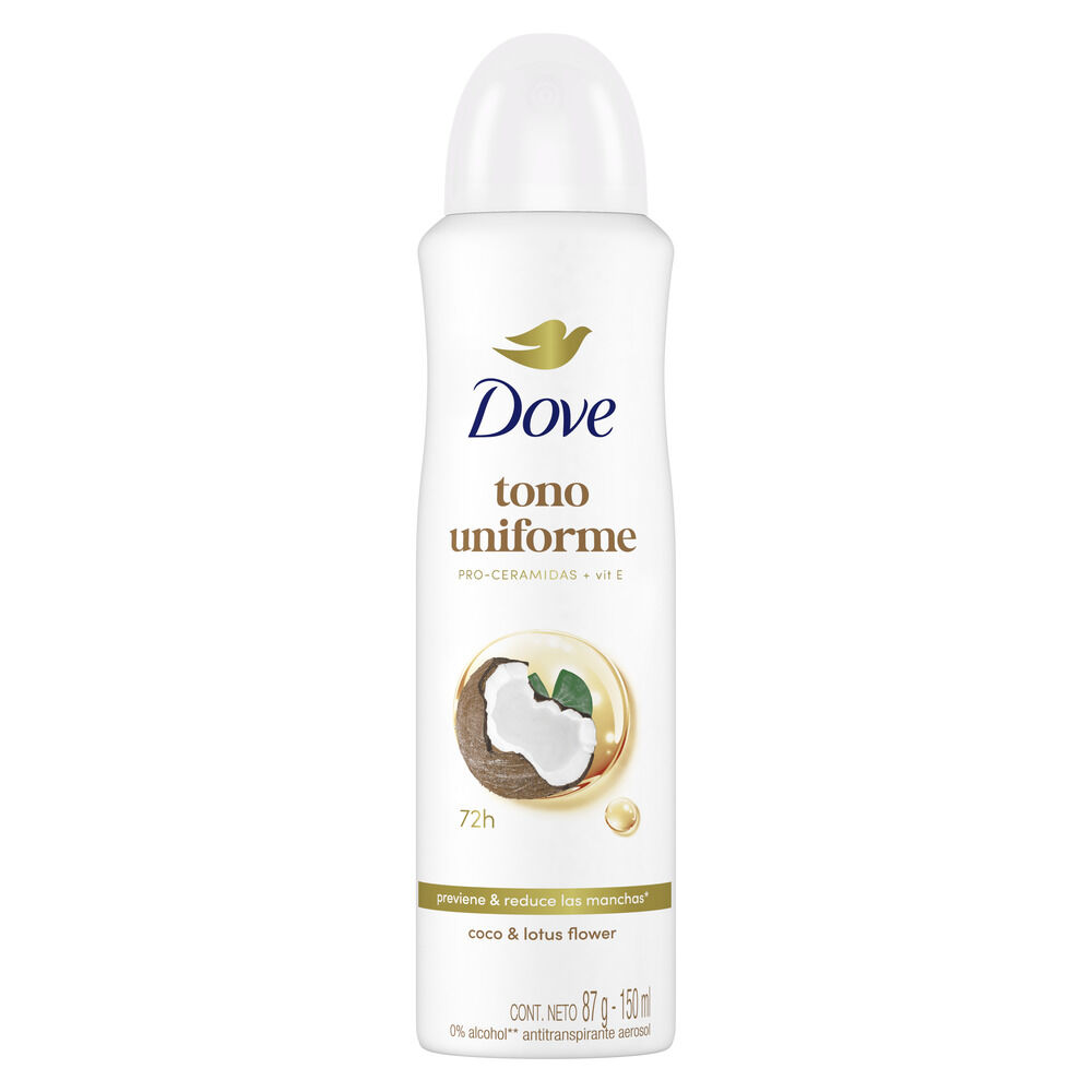Antitranspirante Aerosol Dove Clear Tone Frasco X 150 Ml