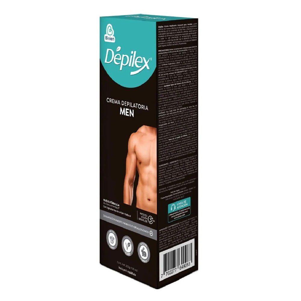 Crema Depilatoria Depilex Men 200Gr