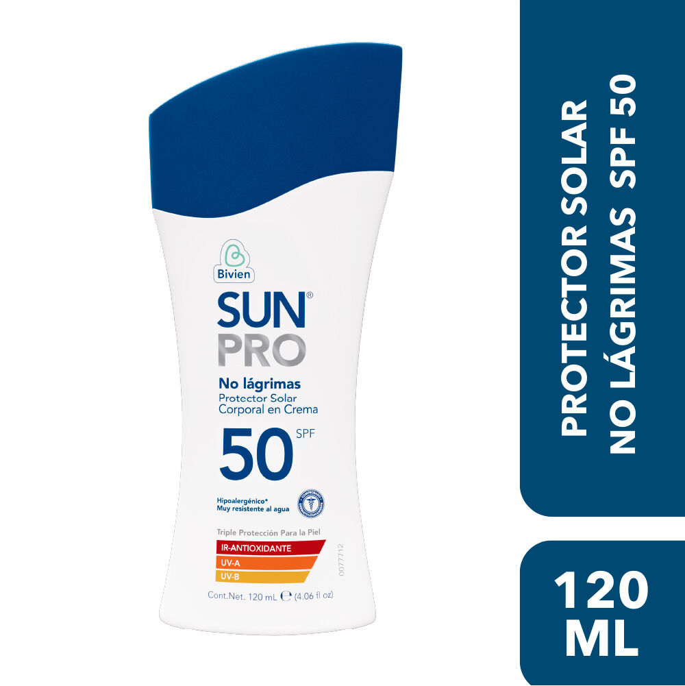 Protector Solar Corporal En Crema Sunpro Frasco X 120Ml Spf 50+