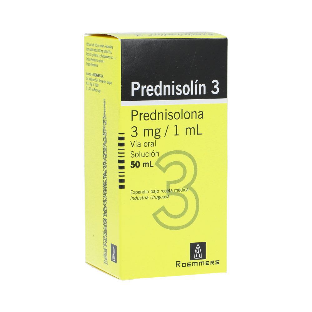 Prednisolin 3 3Mg/Ml(0.3) Solucion Oral Frasco X 50Ml