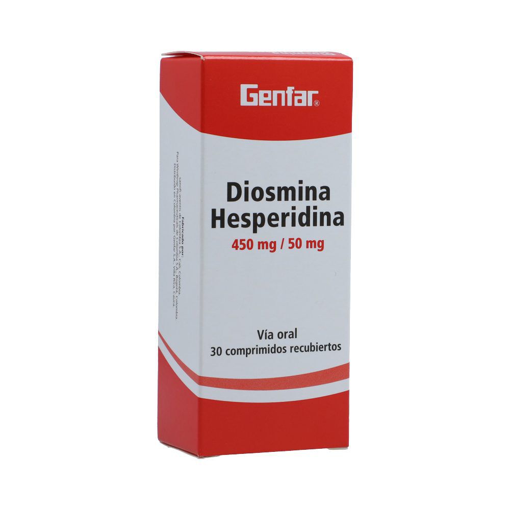 Diosmina-450-Mg/Hesperidina-50-Mg-Caja-X-30-Tabletas-Recubiertas-imagen