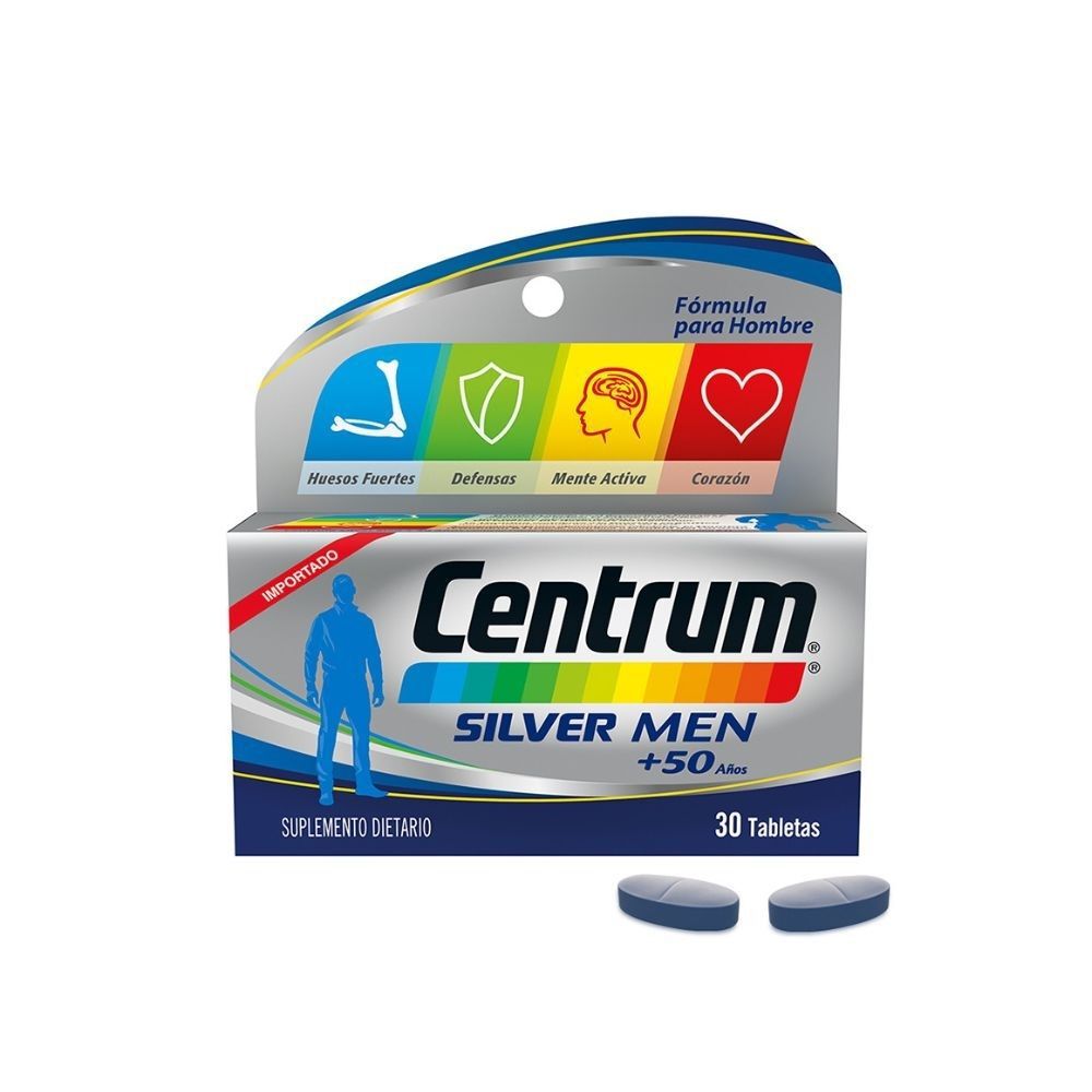 Centrum Silver Men +50 Años Frasco X 30
