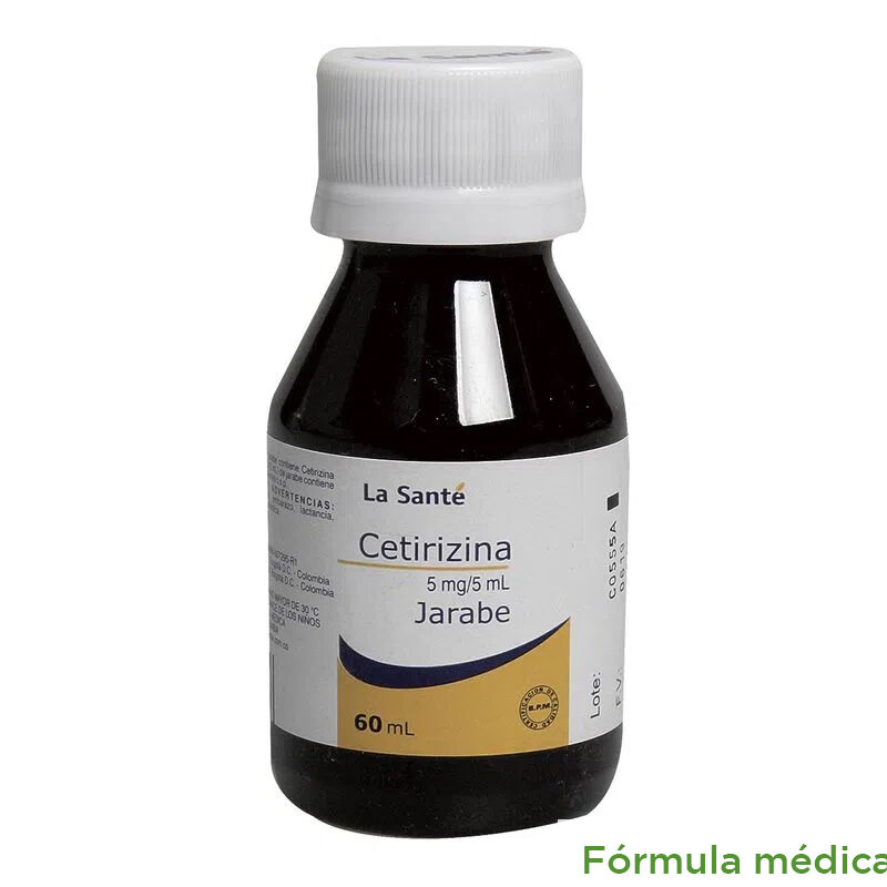 Cetirizina 5Mg/5Ml(0.1%) Jarabe Frasco X 60Ml La Sante