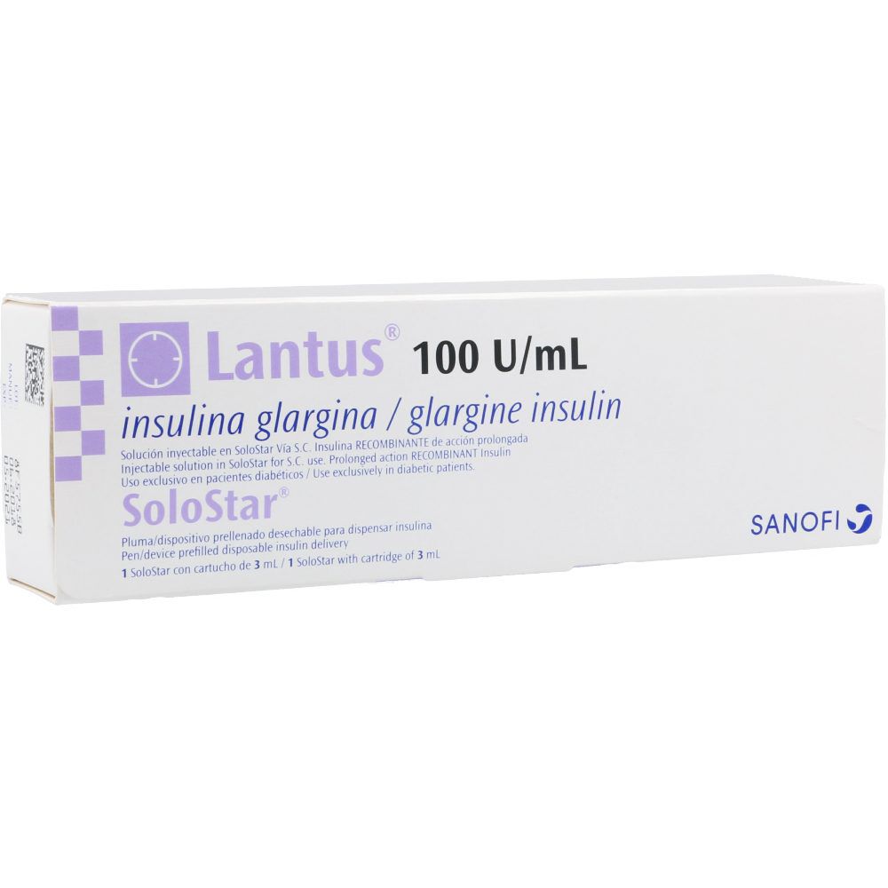 Lantus-SoloStar-Solución-Inyectable-100U/mL-Caja-X-1-Pen-X-3mL-imagen