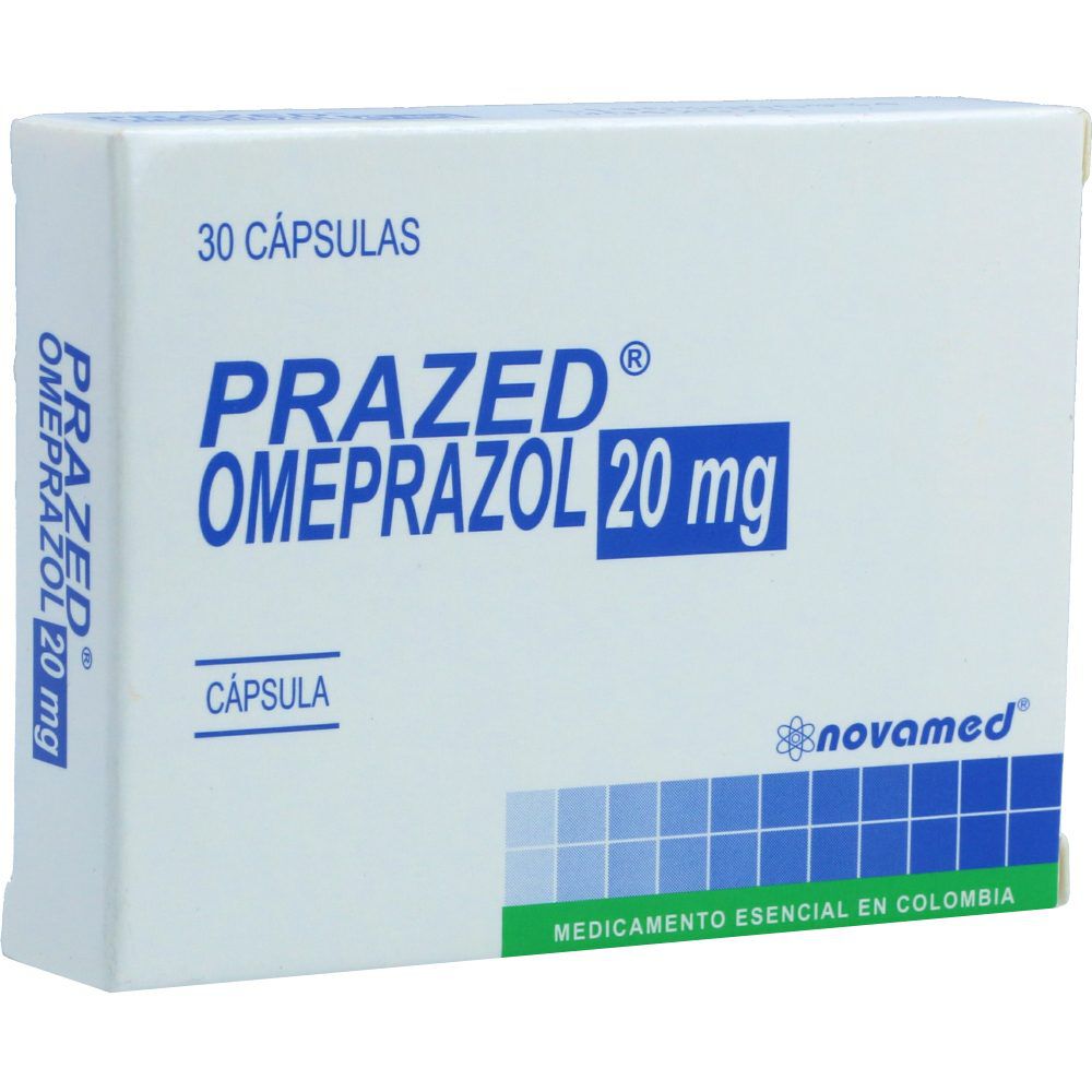 Prazed Omeprazol Cápsulas 20 Mg Caja X 30