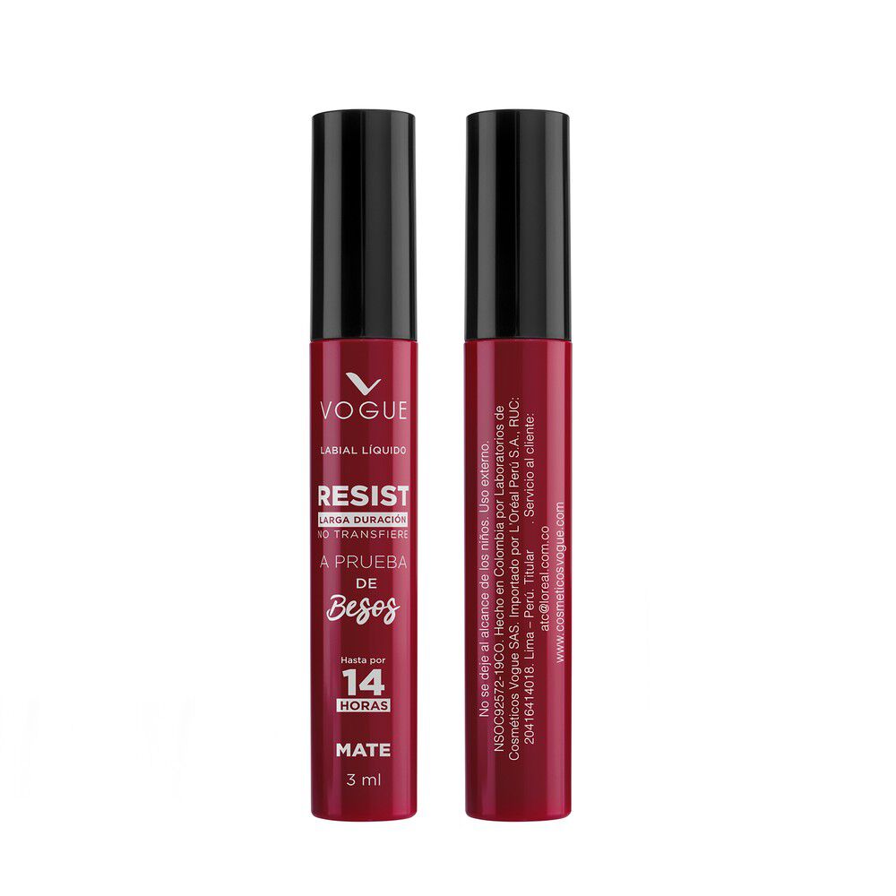 Labial Líquido Vogue Resist Apasionada 3Ml