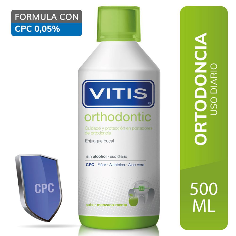 Enjuague Bucal Vitis Orthodontic Frasco 500Ml