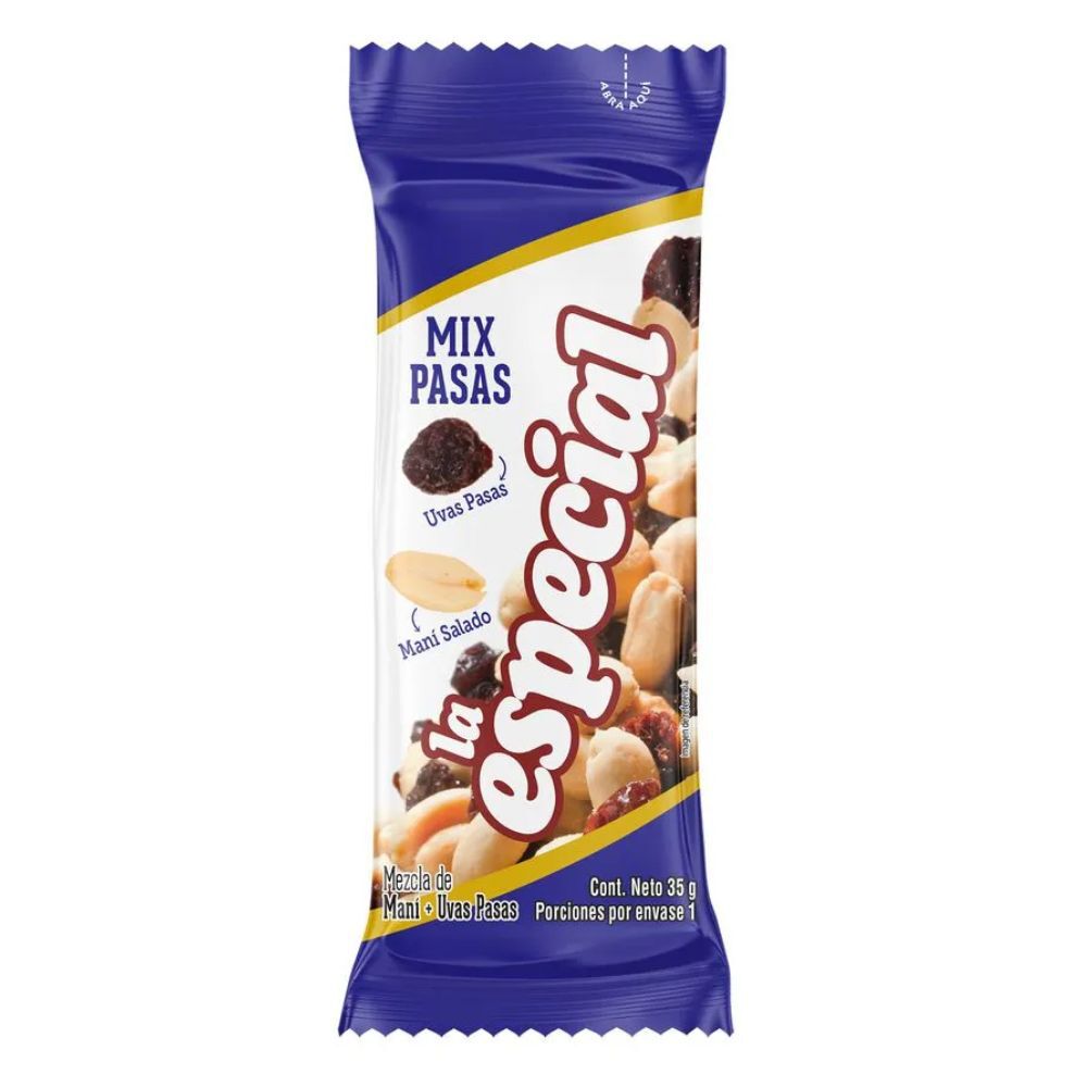 Mani La Especial Mix Pasas Paquete X 35Gr