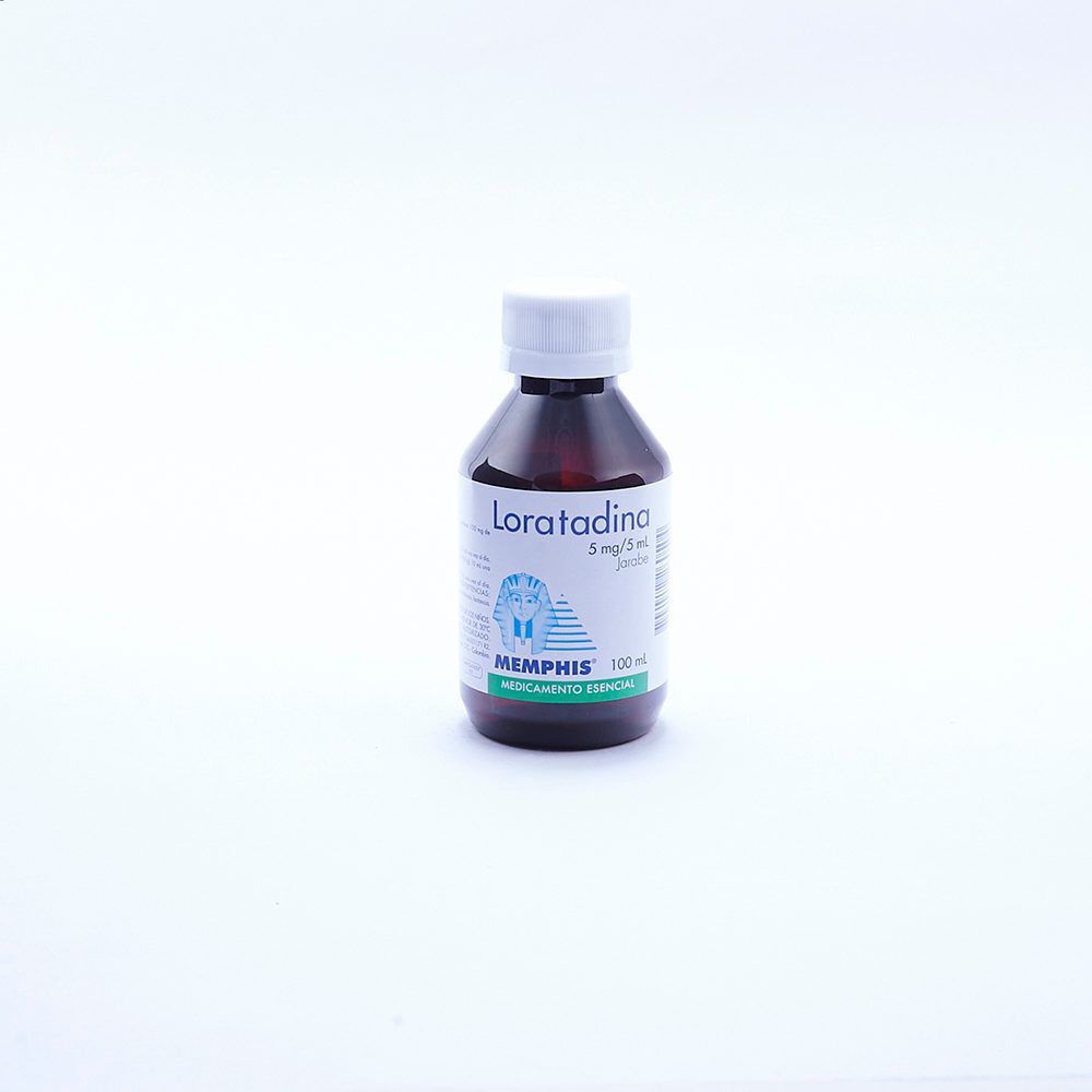 Loratadina-5Mg/5Ml(0.1%)-Jarabe-Frasco-X-100Ml-Memphis-imagen