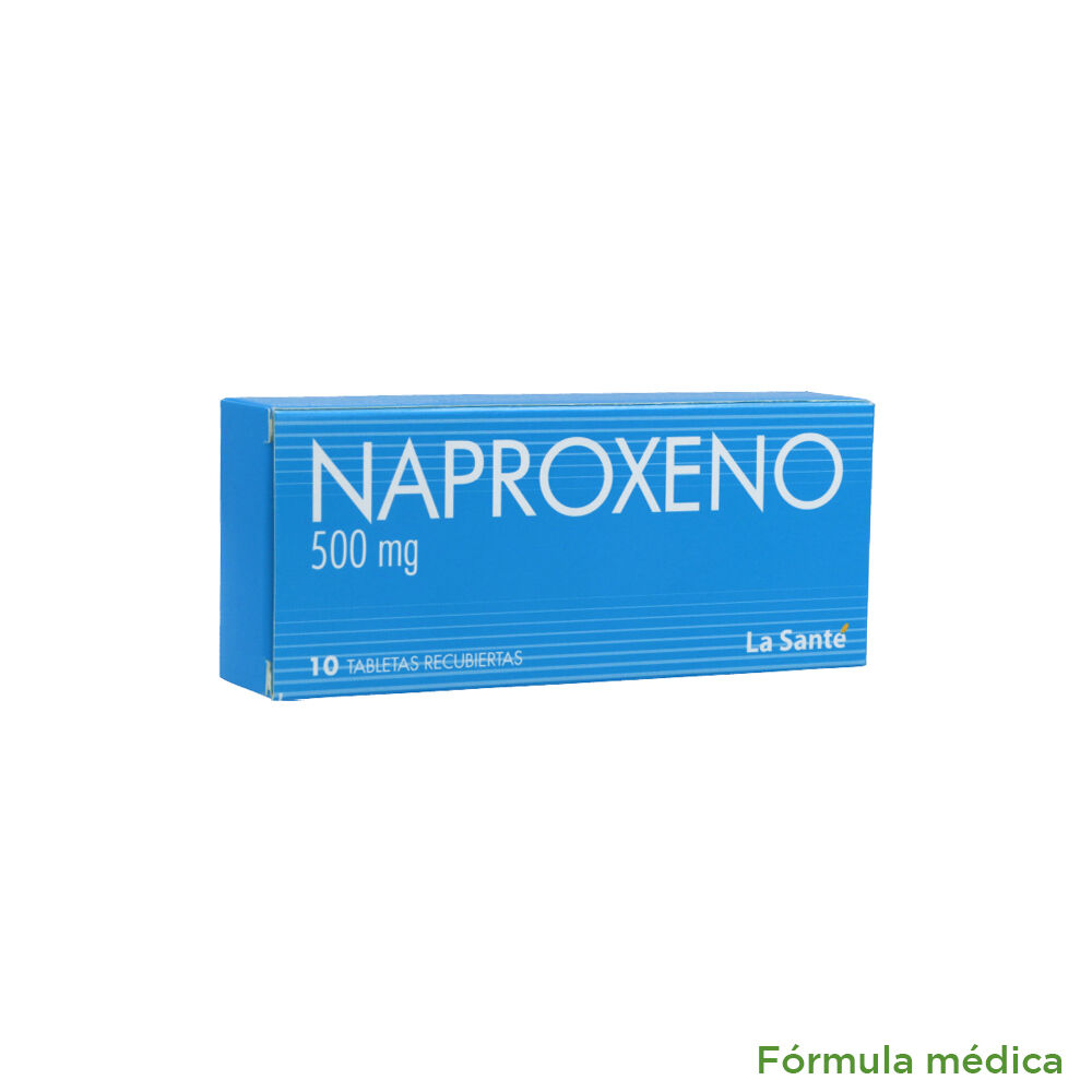 Naproxeno Tabletas Recubiertas 500Mg Caja X 10