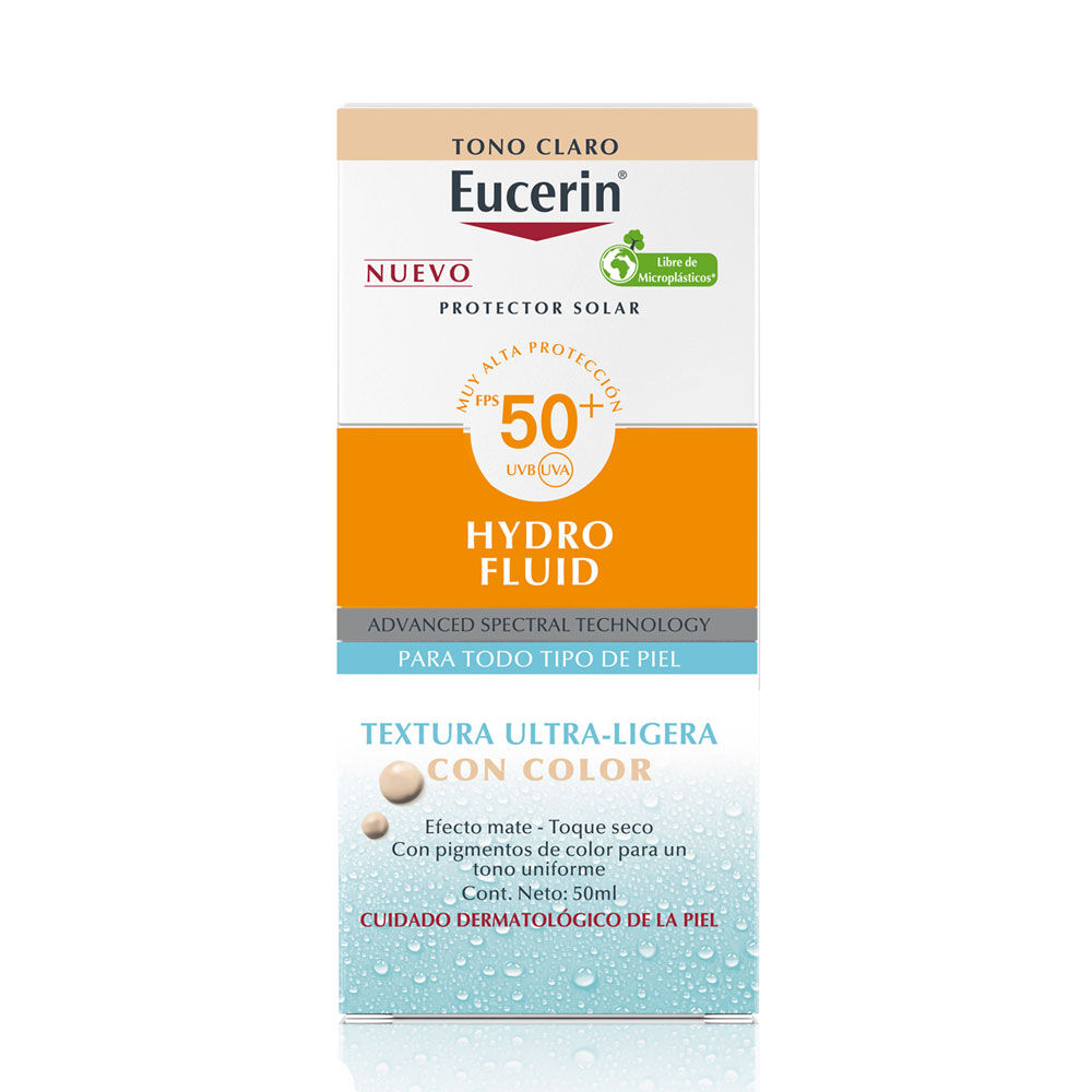 Protector-Solar-Eucerin-Hydro-Fluid-Fps-50+-Frasco-50Ml-Tono-Claro-imagen-2