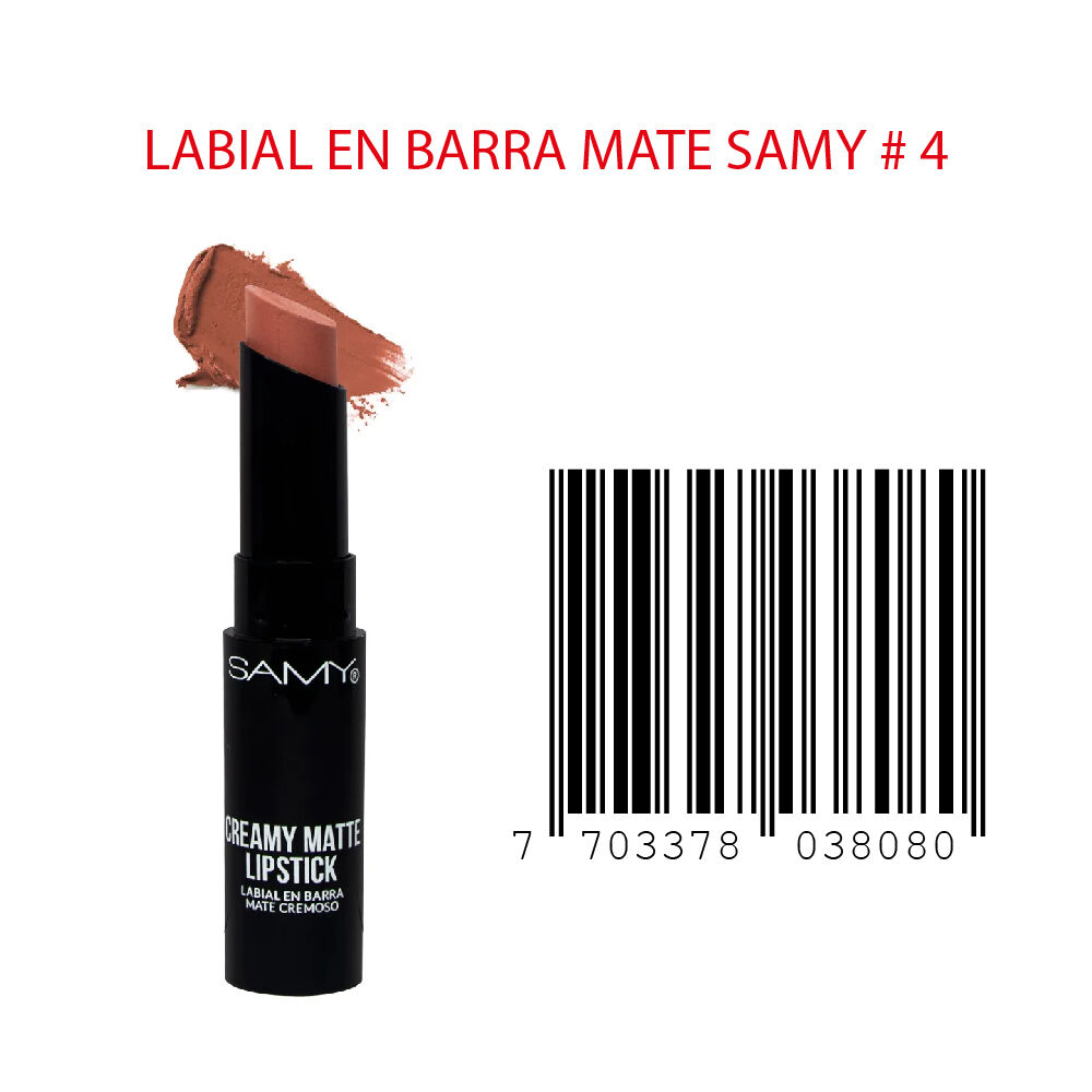 Labial-Samy-N-4-Mate-Cremoso-Barra-X-3Gr-imagen-3