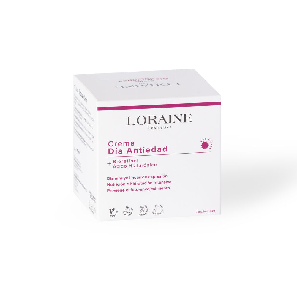 Crema-Dia-Loraine-Cosmetics-Antiedad-Bioretinol-+-Acido-Hialuronico-Pote-por-50Gr-imagen-1