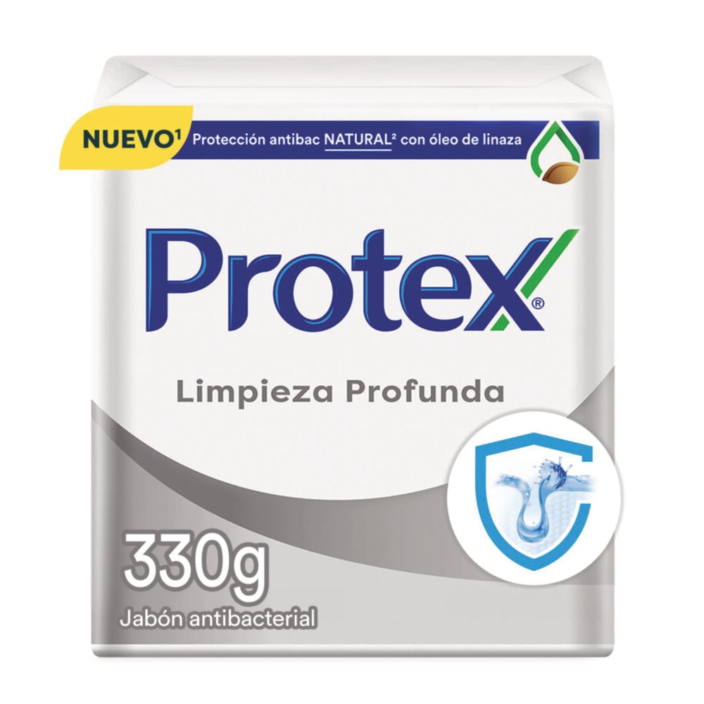 Jabón Antibacterial Protex Limpieza Profunda Paquete X 3Bar X 110Gr