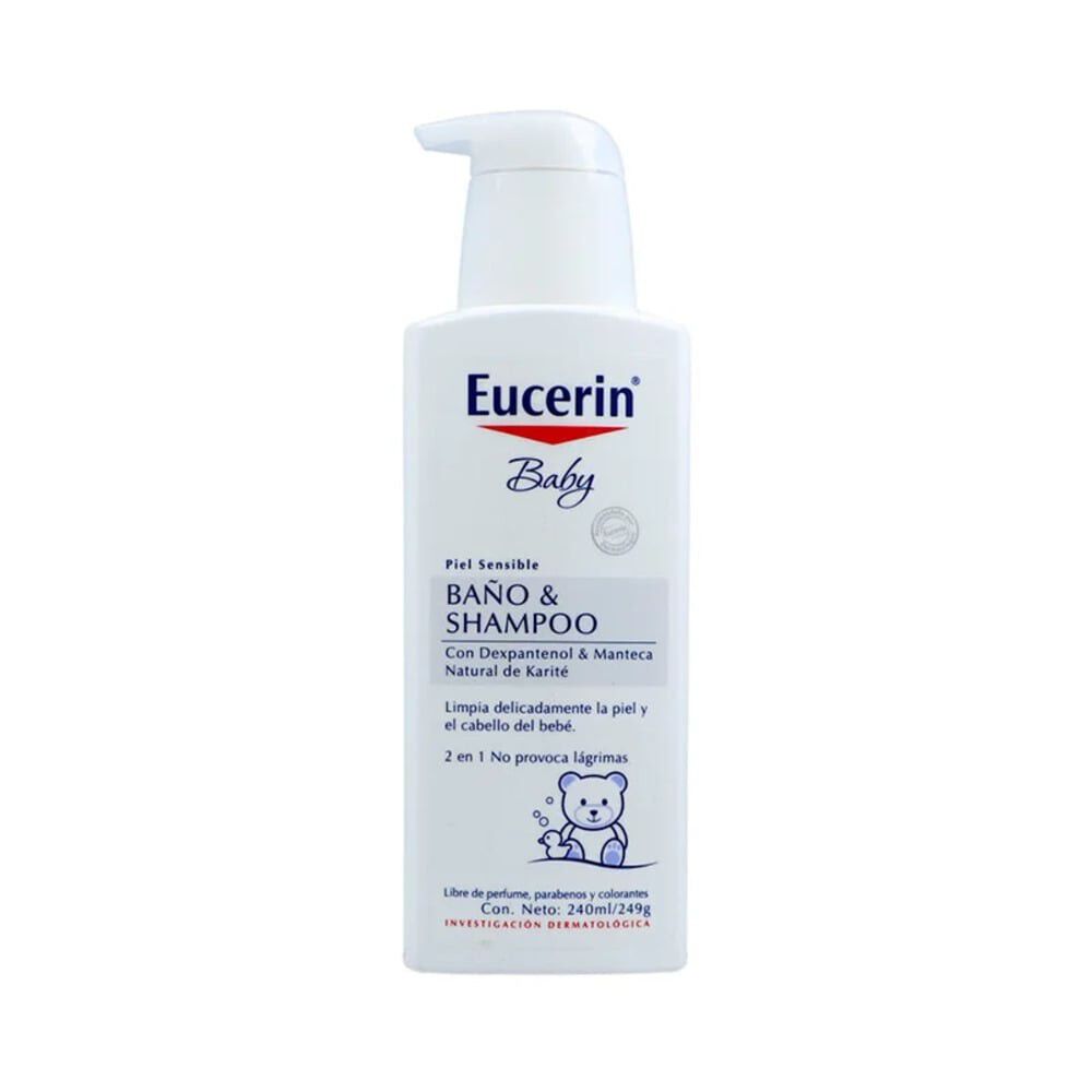 Ba&ntilde;o+Shampoo-Piel-Sens-Baby-Eucerin-Frasco-X-250Ml-imagen