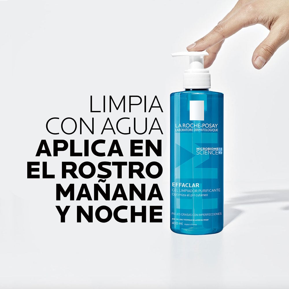 Gel-Limpiador-Facial-Piel-Grasa-y-sensible-La-Roche-Posay-Effaclar-Gel-400-mL-imagen-5
