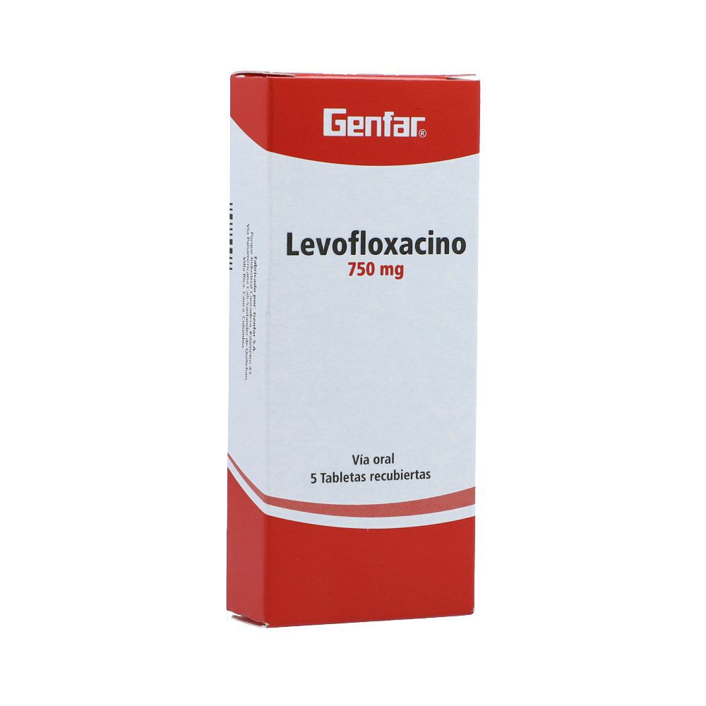 Levofloxacino Tabletas Recubiertas 750Mg Caja X 5