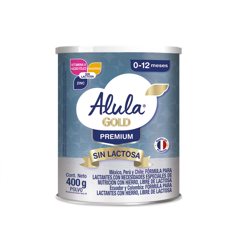 Alula Gold Premium Sin Lactosa 0-12 Meses Tar X 400Gr