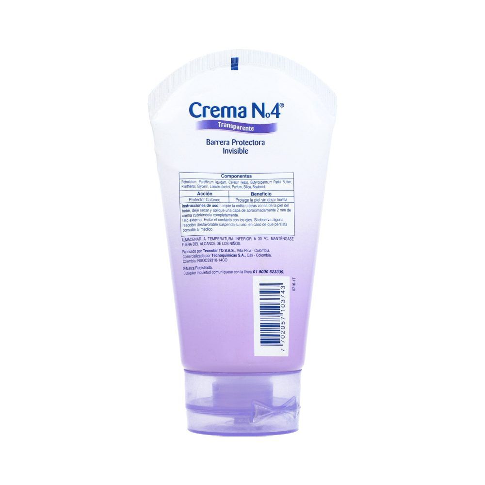 Crema-N.-4-Transparente-Tubo-X-110Gr-imagen-2