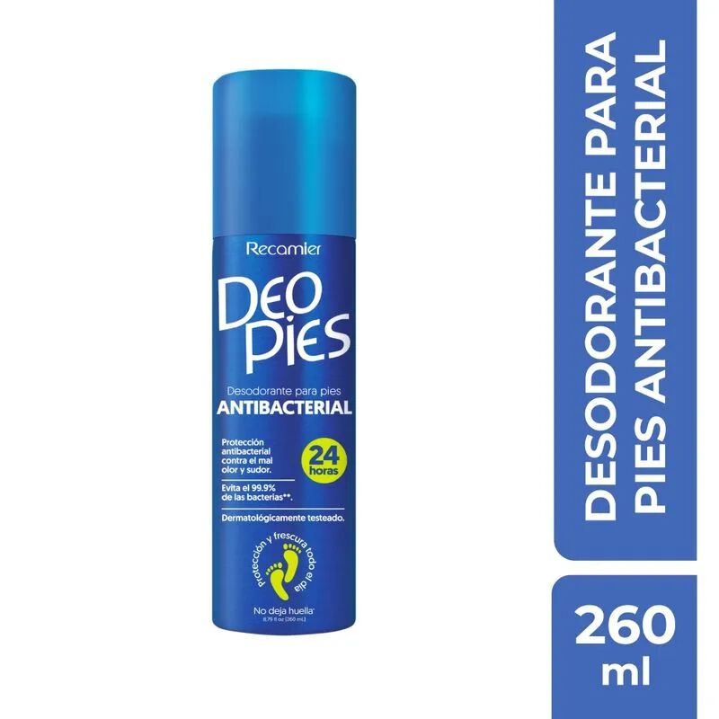 Deo Pies Antibacterial Desodorante Para Pies Frasco X 260Ml