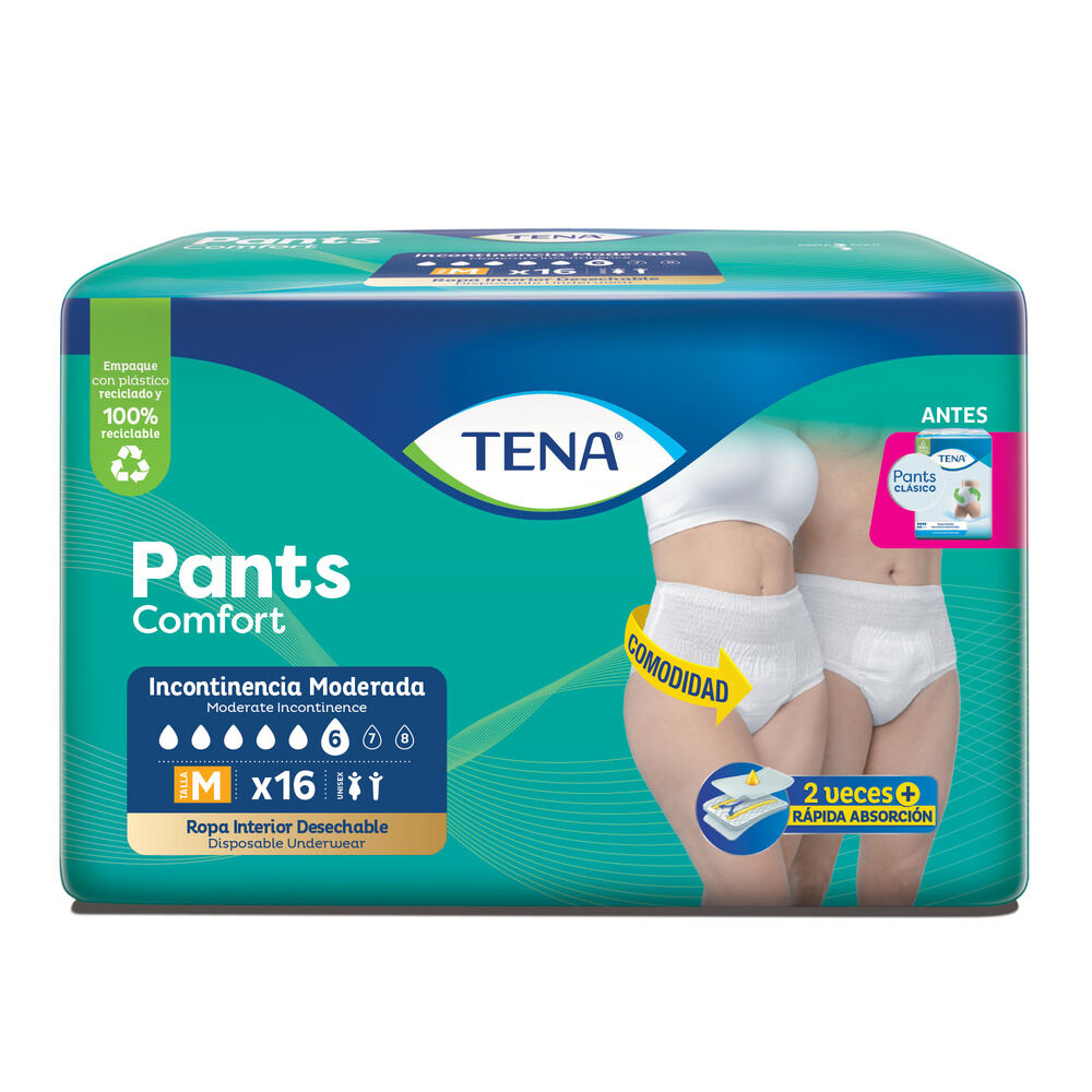 Pañal Tena Pants Clasico M X16 Und