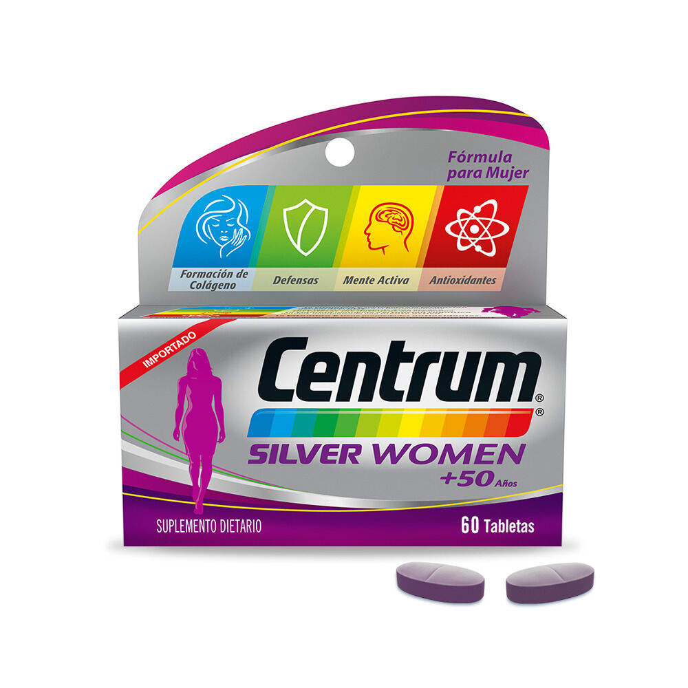 Centrum Women +50 Silver Frasco X 60