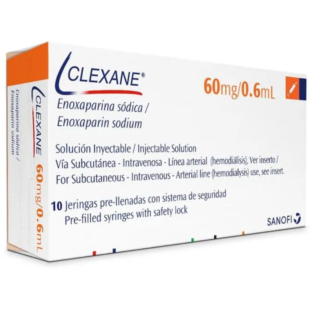 Clexane 60Mg/0.6Ml(100Mg/Ml) Sol Iny Caj X 10Jerprel X 0.6Ml