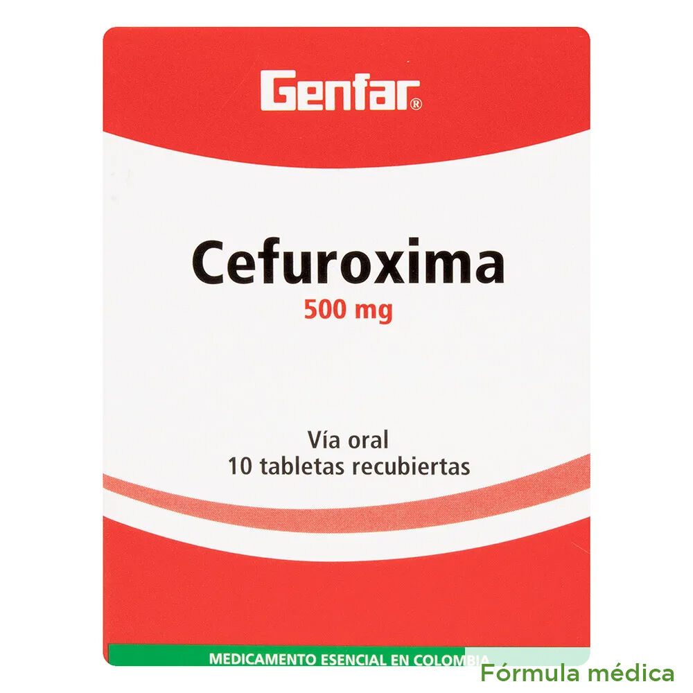 Genfar Cefuroxima 500Mg Caja X 10 Tabletas Recubiertas