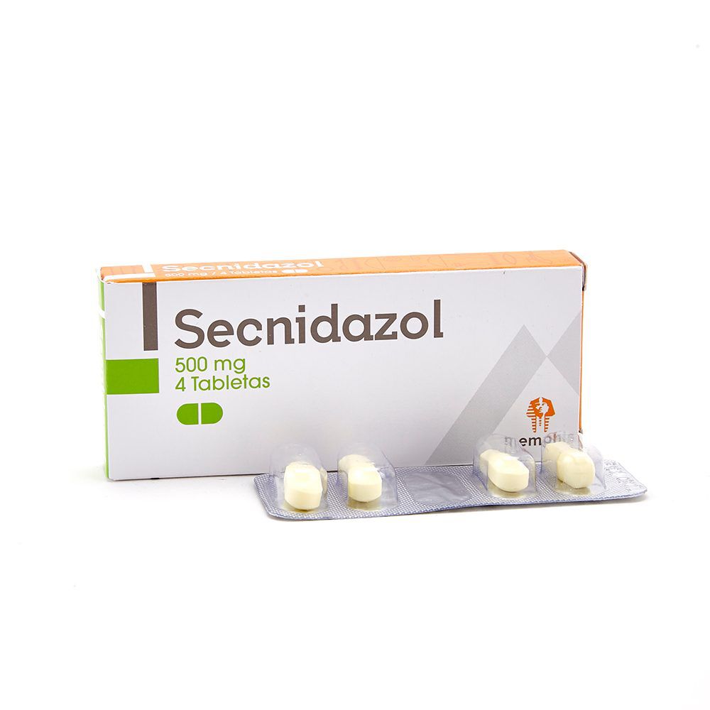 Secnidazol 500Mg Caja X 4 Tabletas Recubietas Memphis