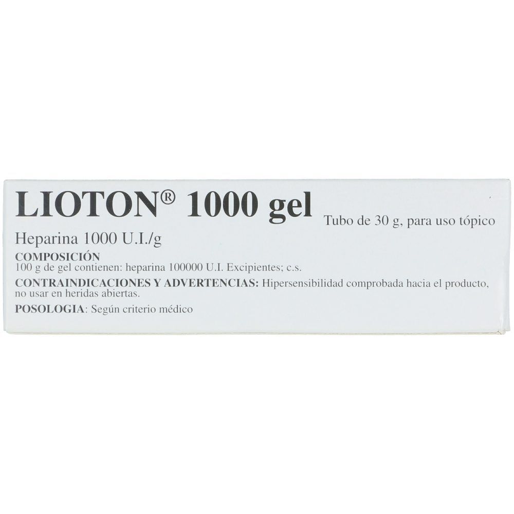 Lioton Gel 1000Ui/Gr Tubo X 30 Gr