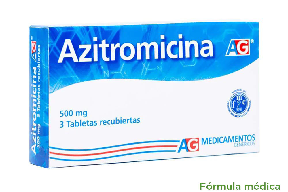 Azitromicina 500Mg Tabletas Recubiertas Caja X 3 Amer Gen