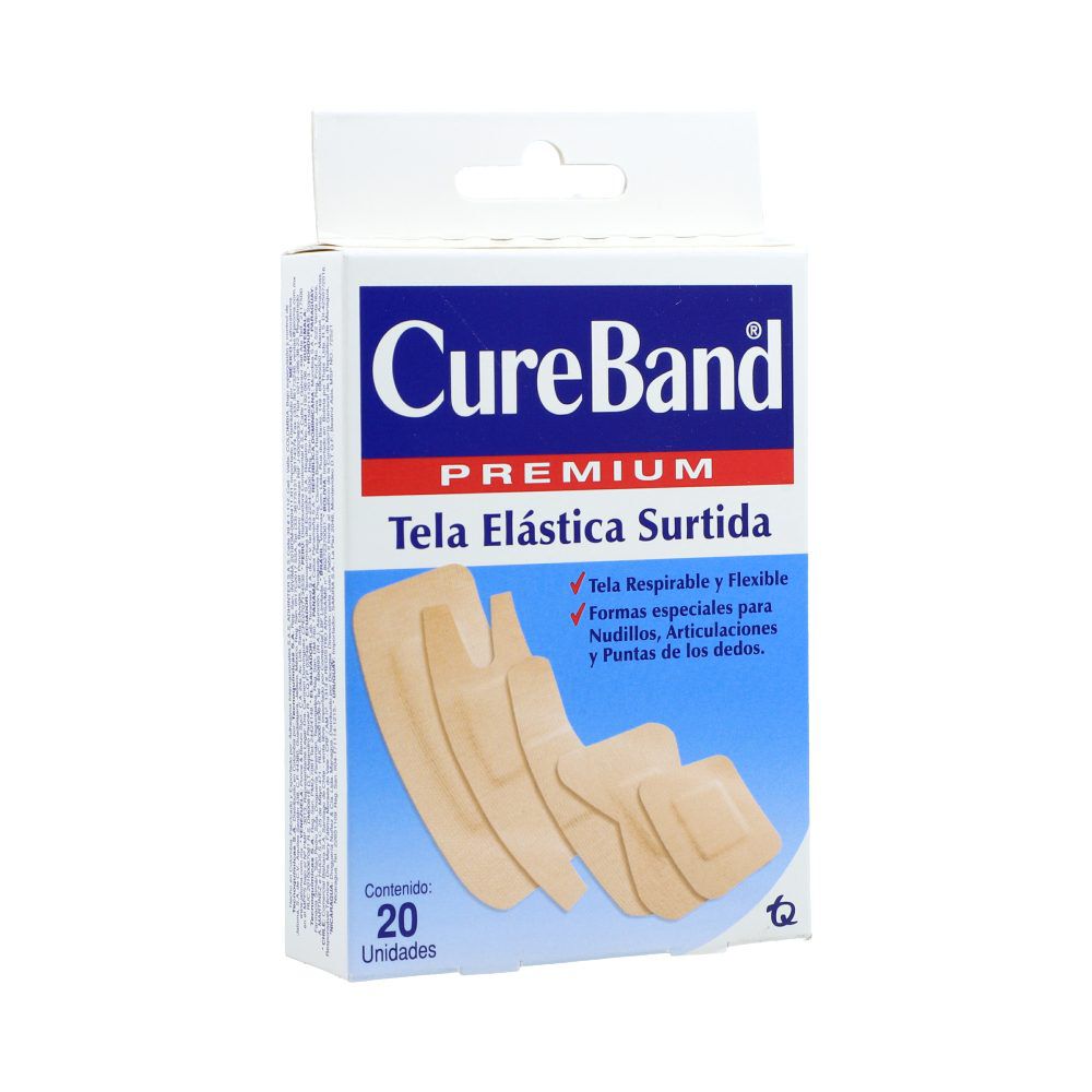 Curas Premium Elastica Surtida Caja X 20 Cureband