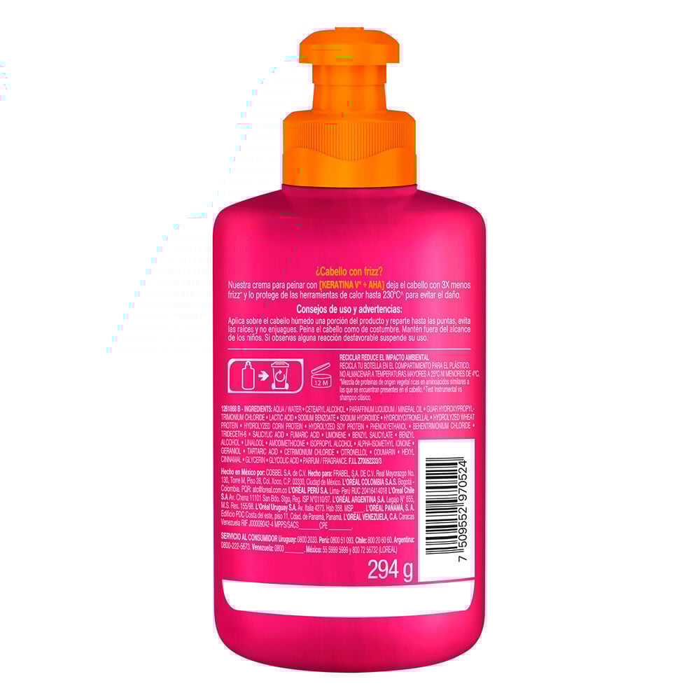 Crema-Para-Peinar-Elvive-Loreal-Paris-Dream-Liso-Frasco-por-300Ml-imagen-2