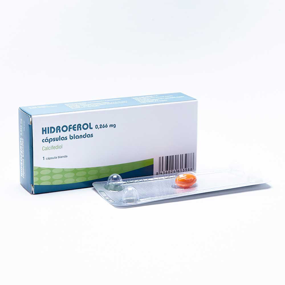 Hidroferol Cápsulas Blandas 0.266Mg Caja X 1