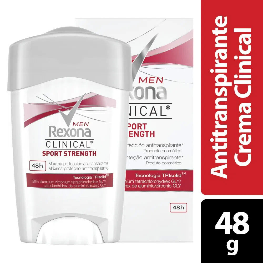 Desodorante Men Clinic Sport Strength Rexona Bar X 48G