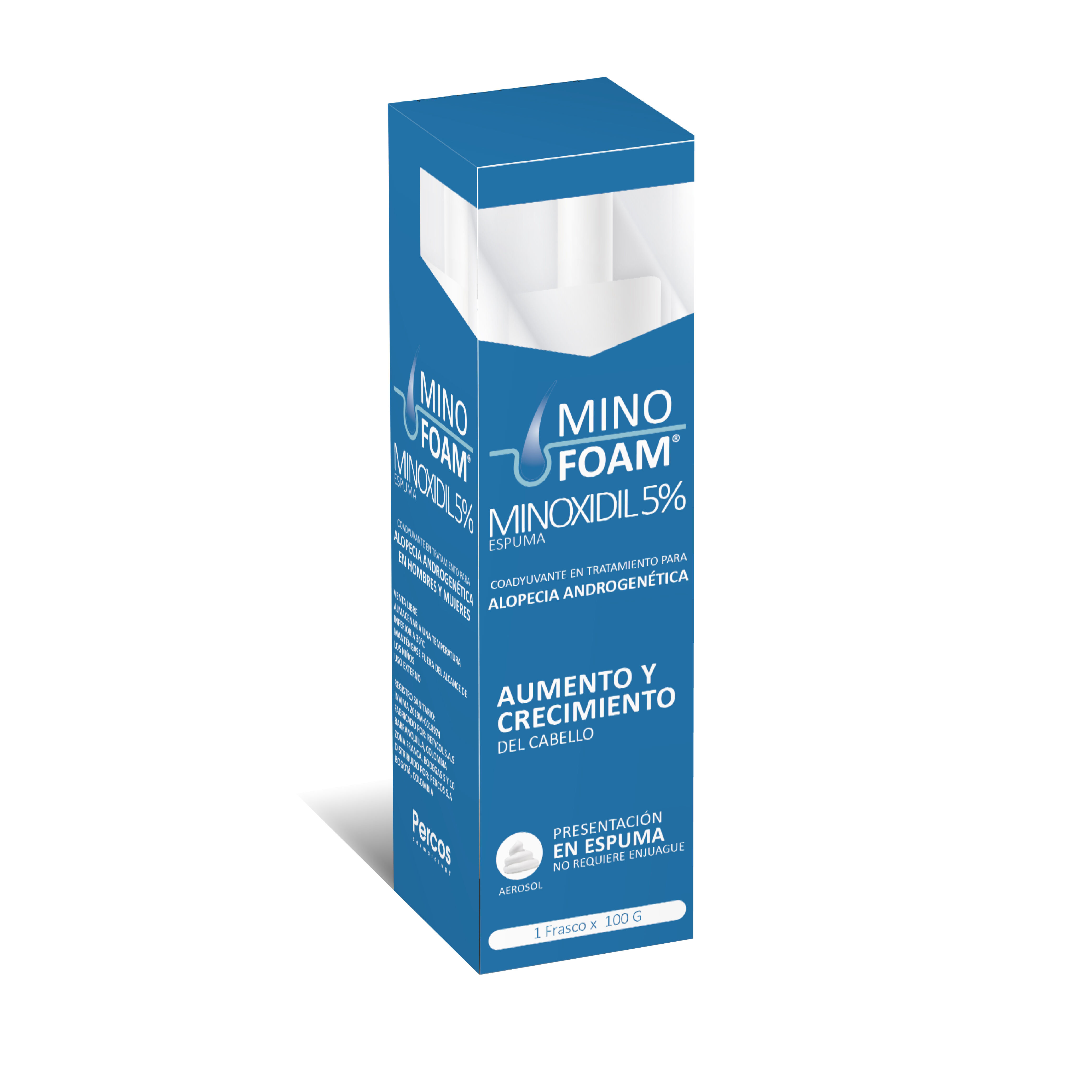 Mino Foam Minoxidil 5% Espuma Capilar Frasco X 100Gr