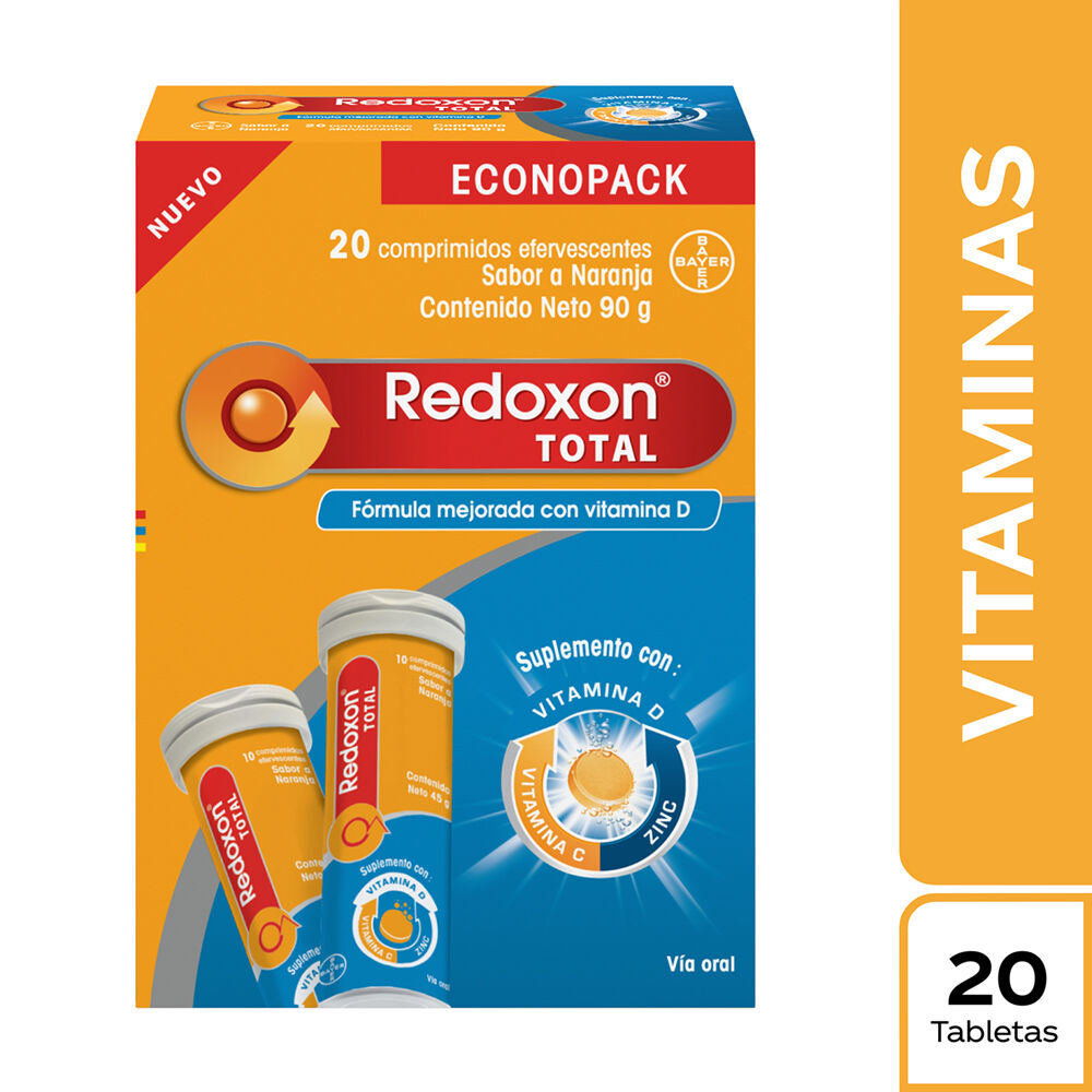 Econopack-Redoxon-Total-Sabor-Naranja-Tabletas-Efervecentes-Paquete-X--2-Tubos-X-10-Unidades--imagen-2