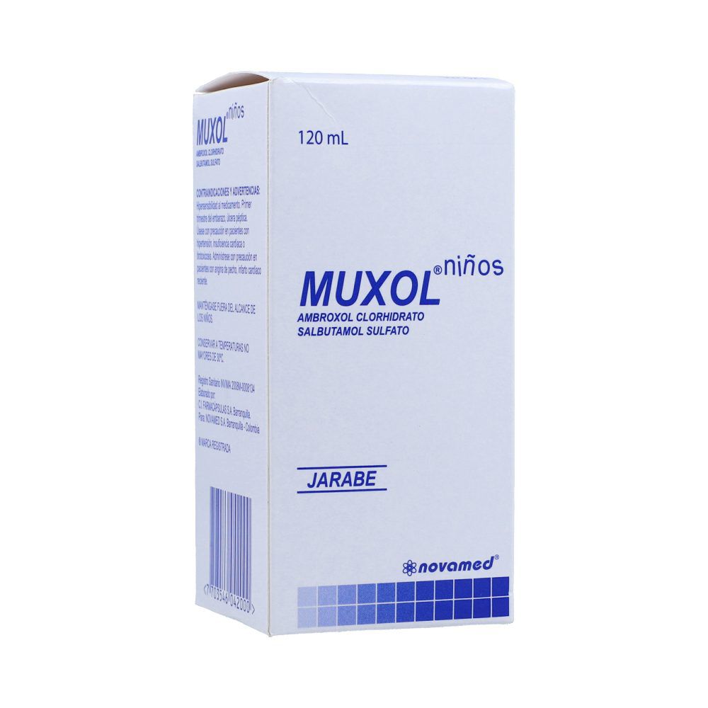 Muxol Niños (15Mg+2Mg)/5mL Jarabe Frasco X 120 mL