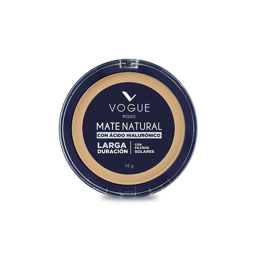 Polvo Compacto Natural Vogue Canela 14Gr