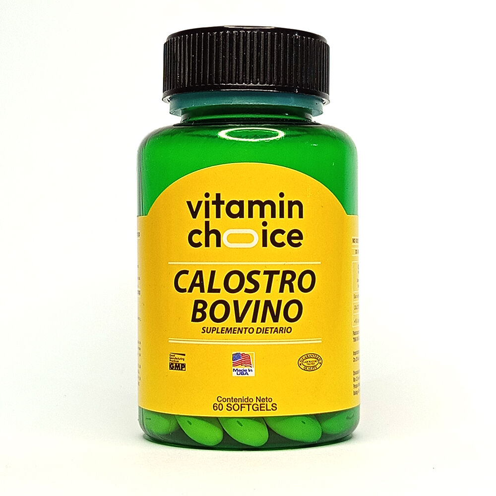 Suplemento-Dietario-Vitamin-Choice-Calostro-Bovino-Capsulas-Blandas-Frasco-X-60-imagen-1