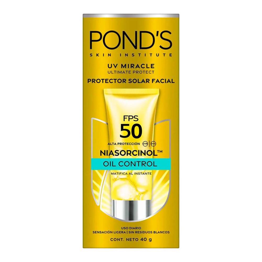 Protector Solar Facial Ponds Fps 50 Alta Proteccion Oil Control Tub X 40Gr