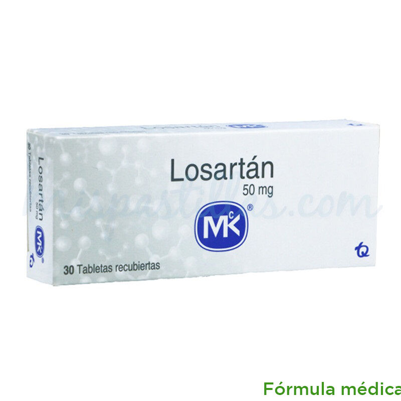 Losartan Mk 50Mg Caja X 30 Tabletas
