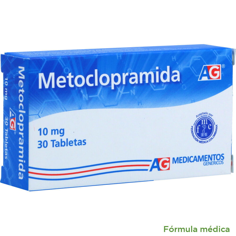 Metoclopramida 10Mg Tableta Caja X 30 Tabletas